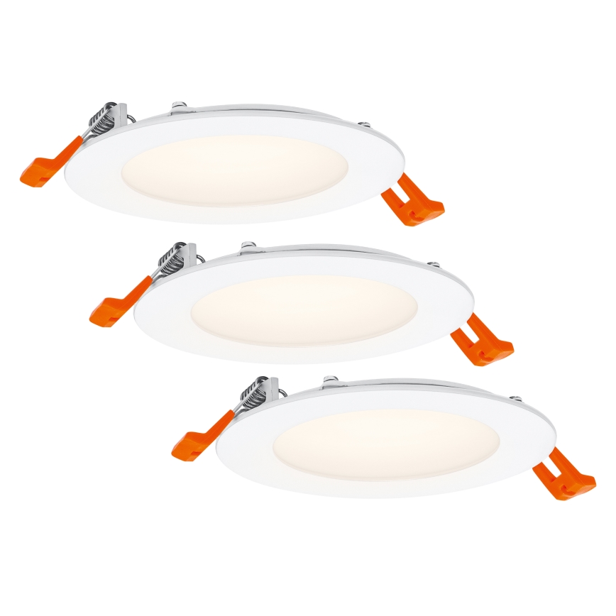 Osram - Lot de 3 spots encastrables LED SPOT 8W 230V 3000K Ø 12 cm blanc