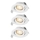 Osram - Lot de 3 spots LED encastrables dimmables SPOT LED/4,9 W/230 V 2700 K Ø 8,7 cm blanc
