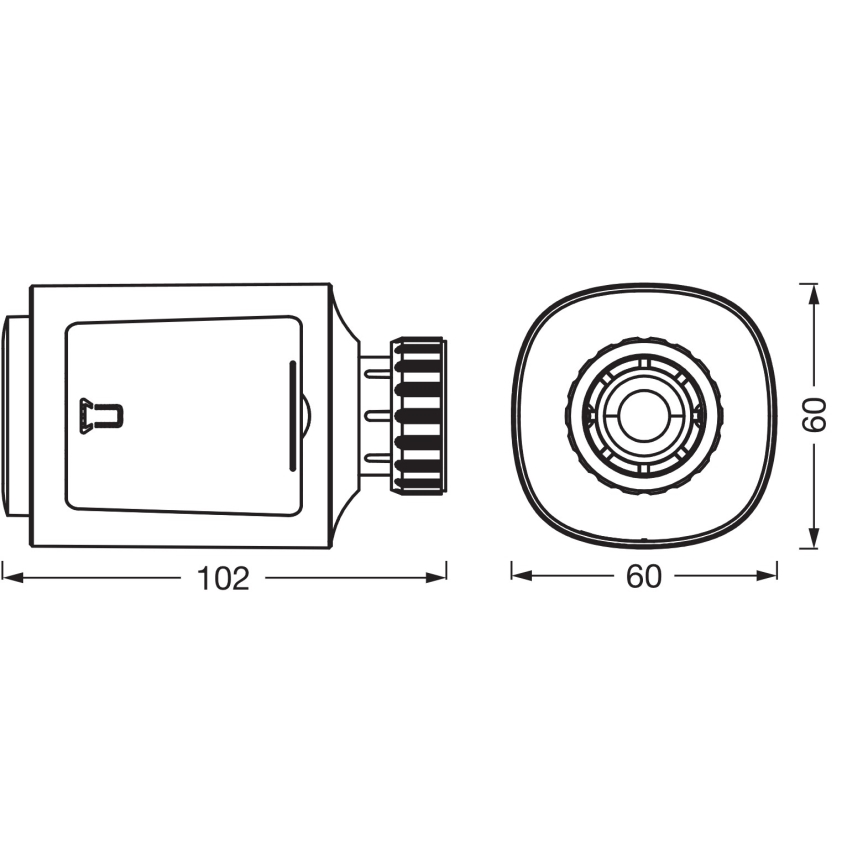Osram - Lot de 3 têtes thermostatiques SMART+ (3×AA) Wi‑Fi