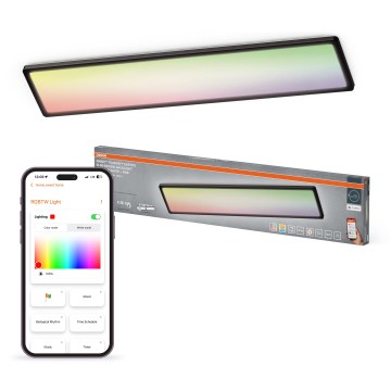 Osram - Luminaire de plafond LED RGBW dimmable SMART+ PLANON LED/40W/230V 2800-6500K 98x20 cm Wi-Fi IP54 noir