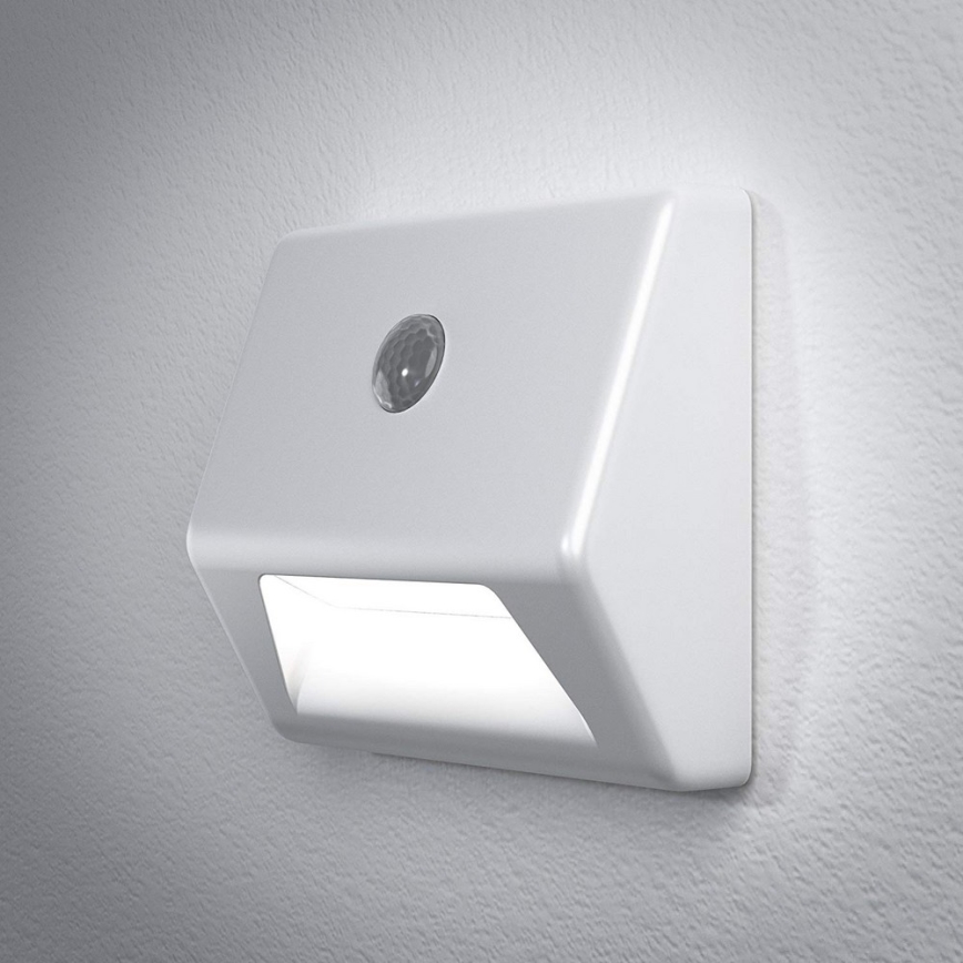 Osram - luminaire d'escalier LED avec détecteur NIGHTLUX LED/0,25W/3xAAA blanc IP54