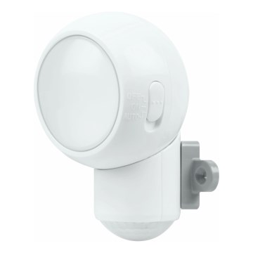Osram - Luminaire d'orientation LED pour extérieur avec détecteur de mouvement et détecteur crépusculaire SPYLUX LED/0,3W/4,5V IP43 blanc