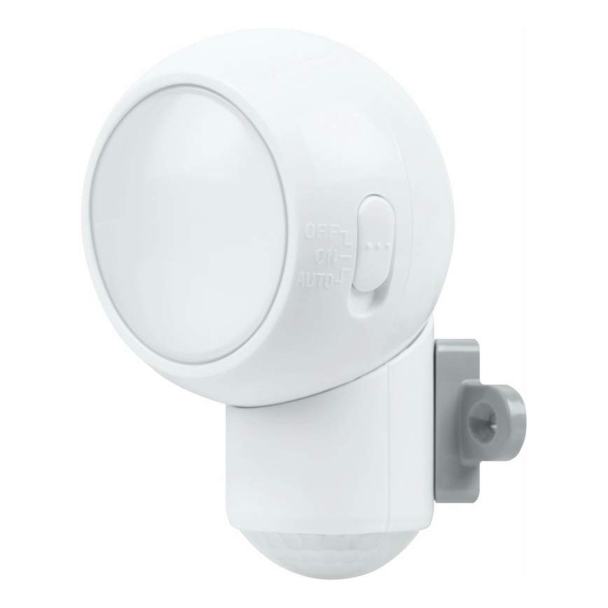 Osram - Luminaire d'orientation LED pour extérieur avec détecteur de mouvement et détecteur crépusculaire SPYLUX LED/0,3W/4,5V IP43 blanc