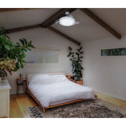 Osram - Plafonnier LED dimmable avec ventilateur PONIENTE LED/36W/230V 3000/4000/6500K + télécommande