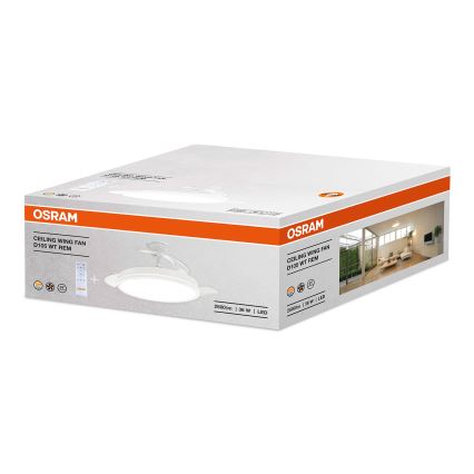 Osram - LED Plafonnier dimmable avec ventilateur WING LED/36W/230V 3000/4000/6000K + télécommande