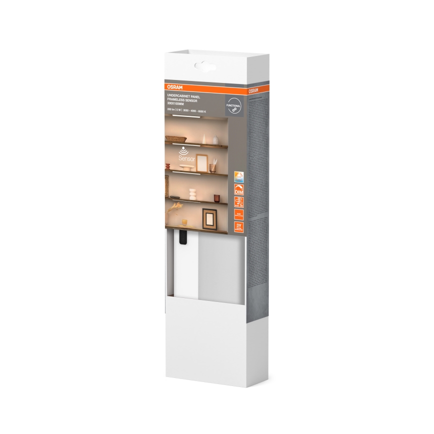 Osram - Luminaire LED dimmable sous-meuble avec détecteur de mouvement UNDERCABINET LED/5W/230V 3000/4000/6500K 10x30 cm blanc