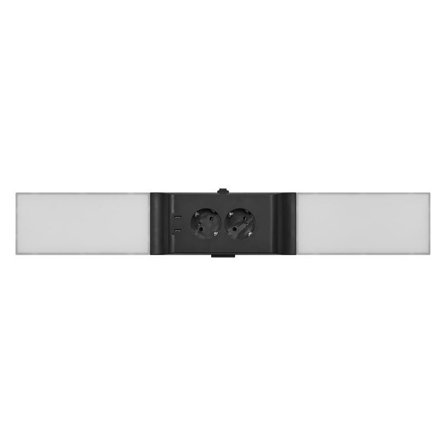 Osram - Éclairage LED sous-meuble dimmable avec prises intégrées UNDERCABINET LED/10W/230V 3000K 54,8 cm noir