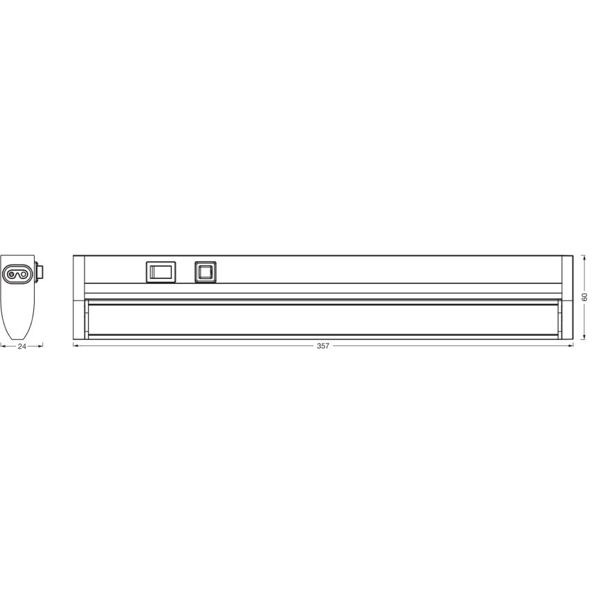 Osram - Luminaire LED sous-meuble dimmable LINEAR TURN LED/6W/230V 3000/4000/6500K 35 cm blanc