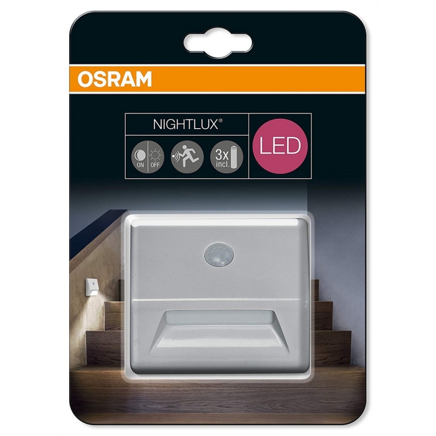 Osram - Luminaire LED pour escalier avec détecteur NIGHTLUX LED/0,25W/3xAAA IP54