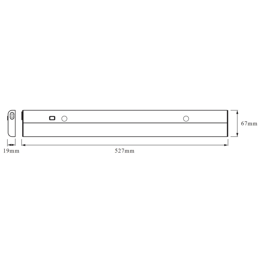 Osram - Luminaire LED sous-meuble avec capteur FLAT LED/12W/230V 4000K
