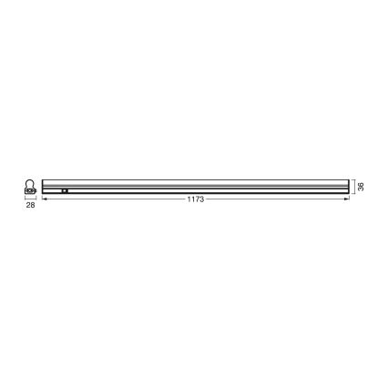 Osram - Luminaire LED sous-meuble BATTEN LED/14W/230V 120 cm avec capteur de mouvement, blanc