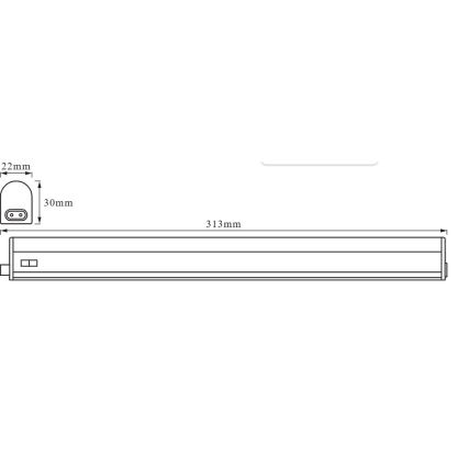 Osram - Luminaire LED sous-meuble BATTEN LED/4W/230V 4000K 31,3 cm