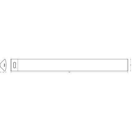 Osram - Luminaire LED dimmable sous-meuble avec détecteur de mouvement LINEAR ANGLE LED/5W/230V 3000/4000/6500K 35 cm blanc