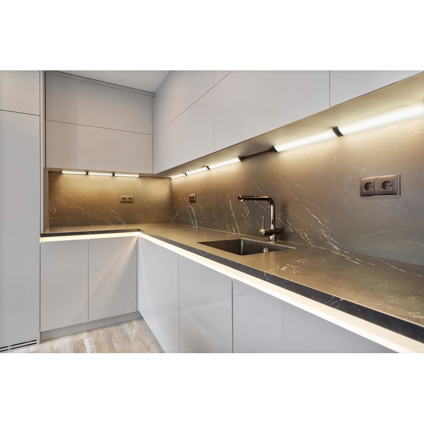 Osram - Luminaire LED sous-meuble dimmable avec détecteur de mouvement LINEAR ANGLE LED/5W/230V 3000/4000/6500K 35 cm noir