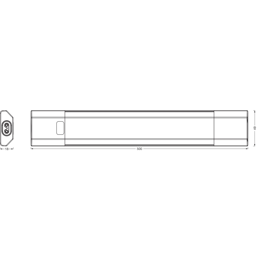 Osram - Éclairage LED sous-meuble dimmable avec capteur de mouvement LINEAR EDGE LED/8 W/230 V 3000/4000/6500 K 50 cm blanc