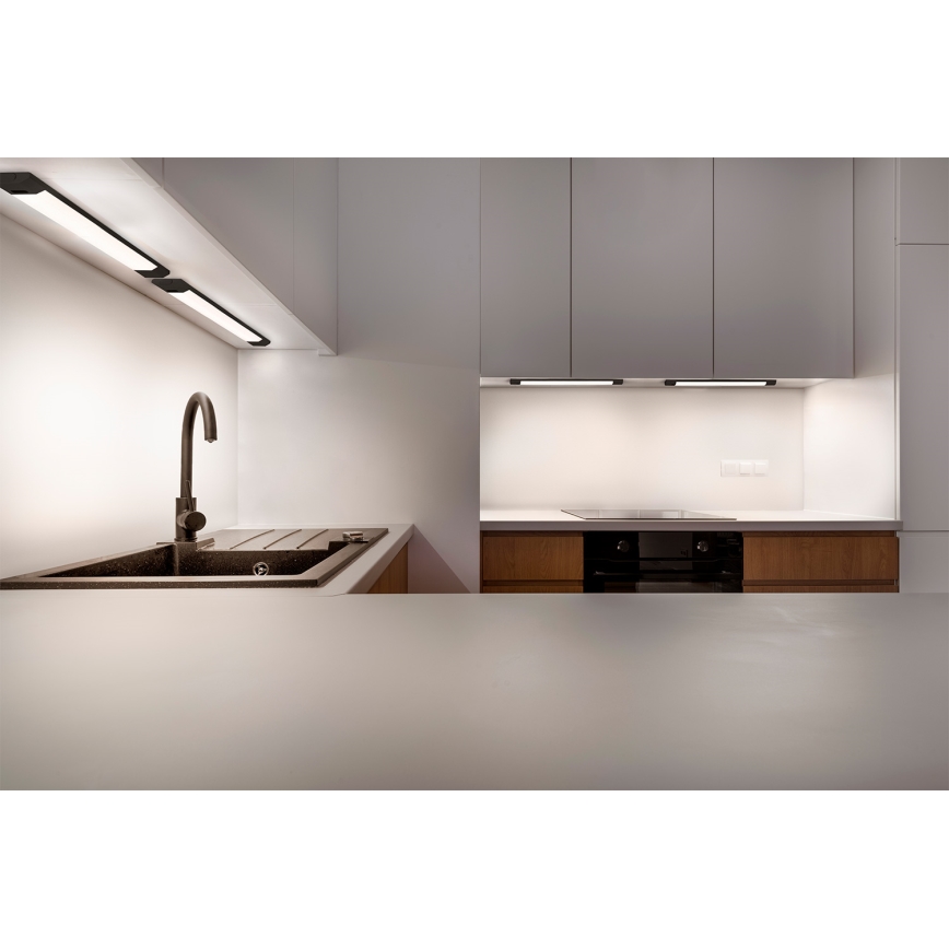 Osram - Réglette LED dimmable pour sous-meuble avec capteur de mouvement LINEAR EDGE LED/8W/230V 3000/4000/6500K 50 cm noire