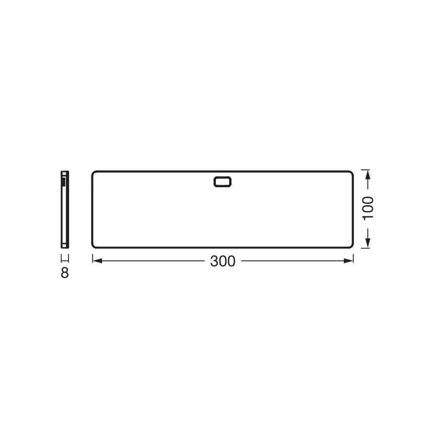 Osram - Luminaire LED sous-meuble dimmable avec capteur de mouvement UNDERCABINET LED/5W/230V 3000/4000/6500K 10x30 cm noir