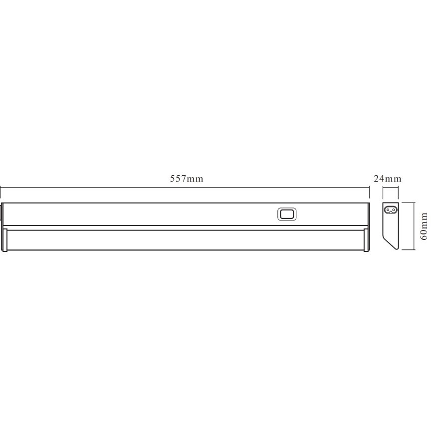 Osram - Luminaire LED sous-meuble LINEAR LED/10W/230V 3000K 55,7 cm argenté