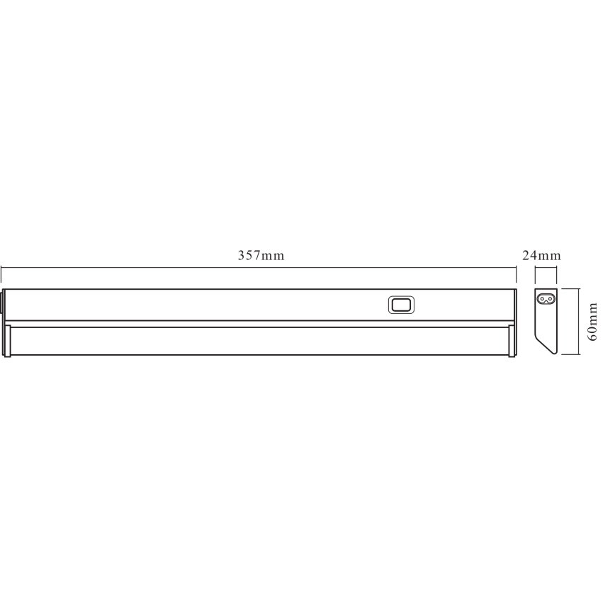 Osram - Luminaire LED sous-meuble LINEAR LED/6W/230V 3000K 35,7 cm argenté