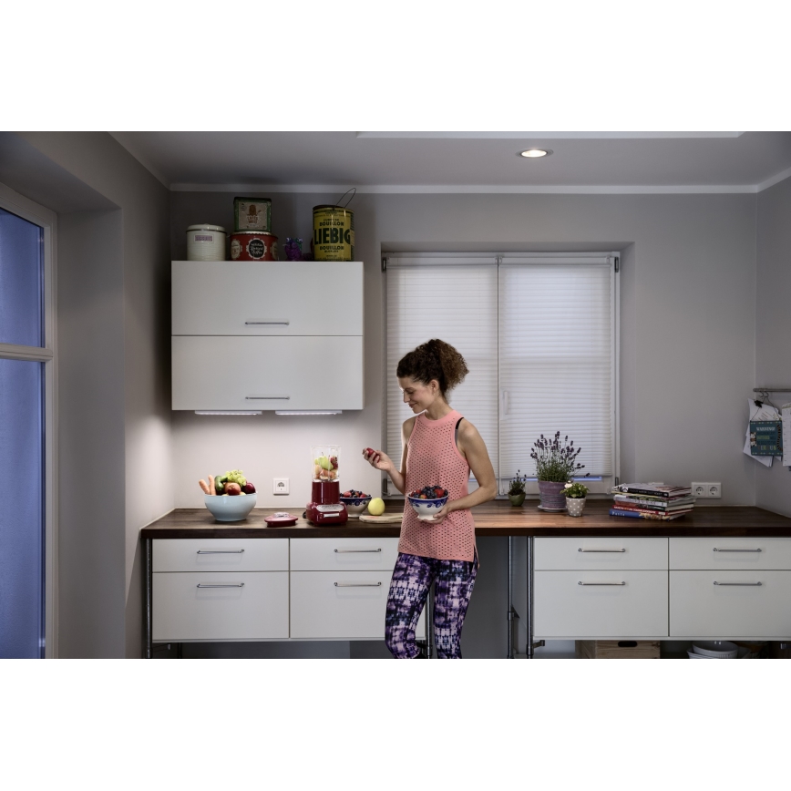 Osram - Éclairage LED sous-meuble avec détecteur de mouvement et détecteur crépusculaire LINEARLED LED/2,9W/9V 6xAA 4000K 31,4 cm blanc