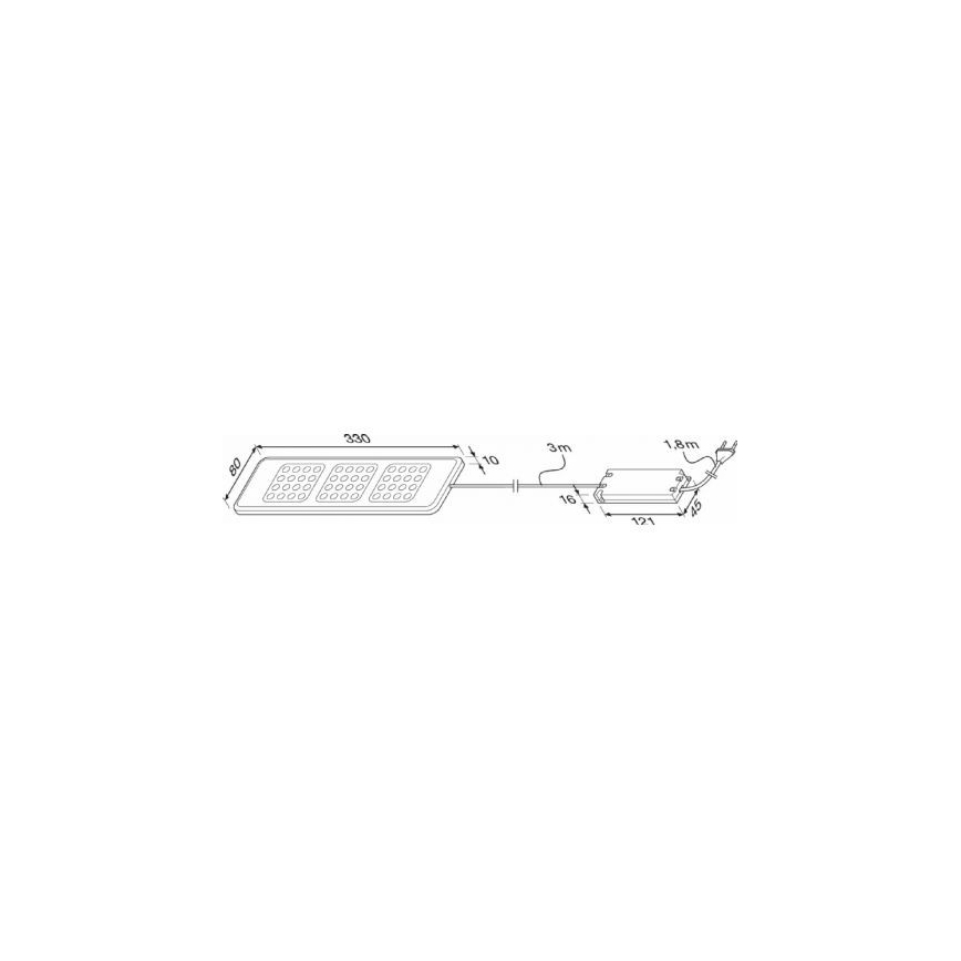 Osram - Luminaire LED sous meubles de cuisine DOMINO 3xLED/4W/230V