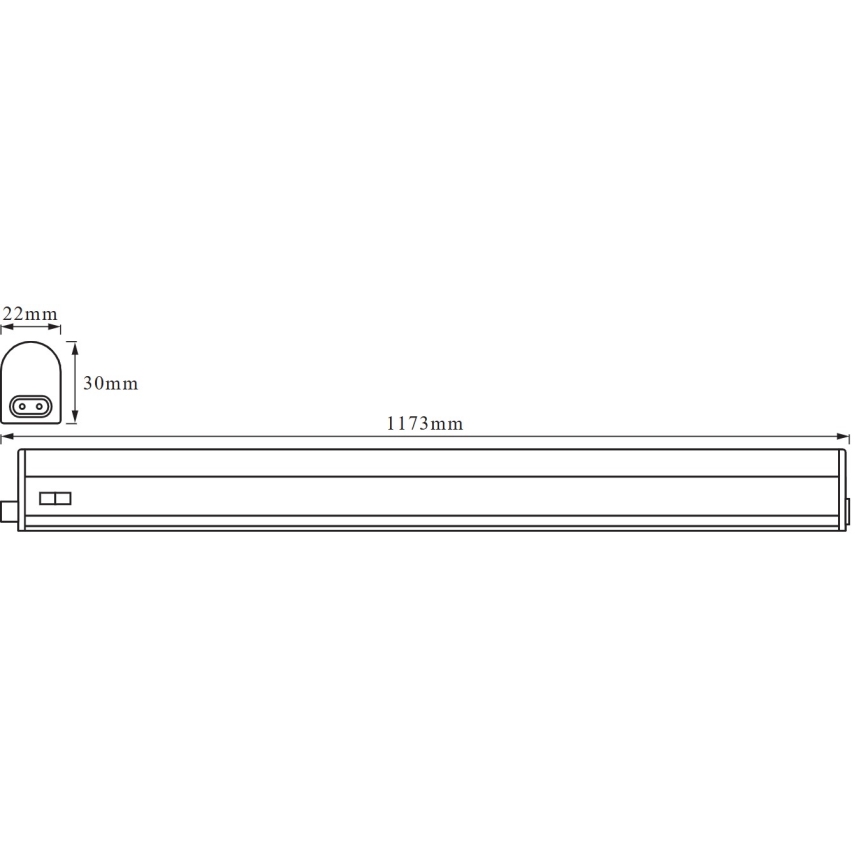 Osram - Luminaire linéaire BATTEN LED/14W/230V 3000K 117,3 cm