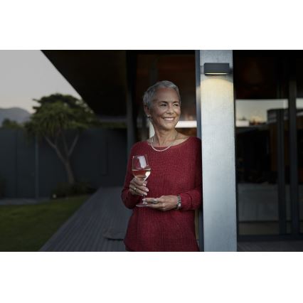 Osram - Applique murale solaire LED dimmable avec détecteur ENDURA STYLE LED/10,7W/4,2V 2000 mAh IP65 anthracite