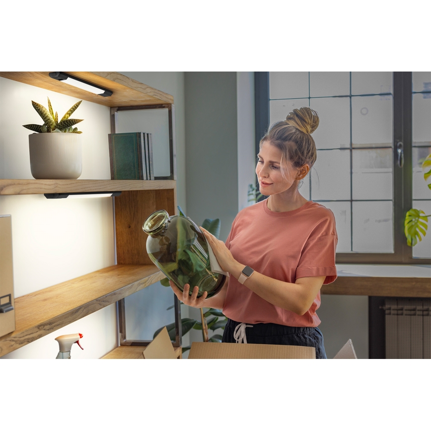 Osram - Luminaire LED dimmable sous-meuble avec détecteur de mouvement LINEAR EDGE LED/4W/230V 3000/4000/6500K 30 cm noir