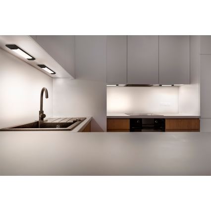 Osram - Luminaire LED dimmable sous-meuble avec détecteur de mouvement LINEAR EDGE LED/4W/230V 3000/4000/6500K 30 cm noir