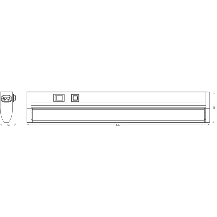 Osram - Éclairage LED dimmable pour sous-meuble LINEAR TURN LED/10W/230V 3000/4000/6500K 55 cm blanc