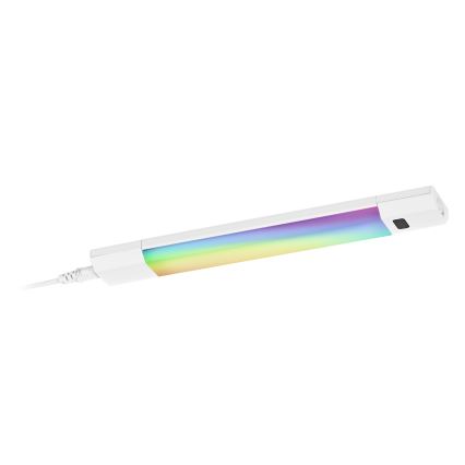 Osram - LED RGBW Luminaire sous-meuble à intensité variable avec capteur de mouvement LINEAR EDGE LED/4W/230V 30 cm blanc + télécommande