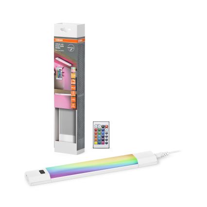 Osram - LED RGBW Luminaire sous-meuble à intensité variable avec capteur de mouvement LINEAR EDGE LED/4W/230V 30 cm blanc + télécommande