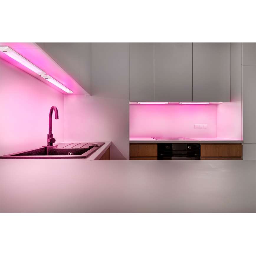 Osram - LED RGBW dimmable pour sous-meubles avec détecteur de mouvement LINEAR EDGE LED/8W/230V 50 cm blanc + télécommande
