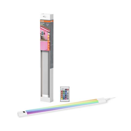 Osram - LED RGBW dimmable pour sous-meubles avec détecteur de mouvement LINEAR EDGE LED/8W/230V 50 cm blanc + télécommande