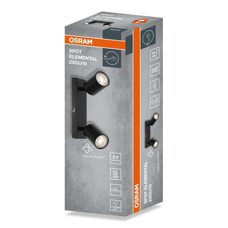 Osram - Luminaire spot ELEMENTAL 2xGU10/6W/230V