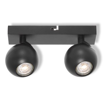 Osram - Luminaire spot SPOT SPHERAL 2xGU10/6W/230V noir