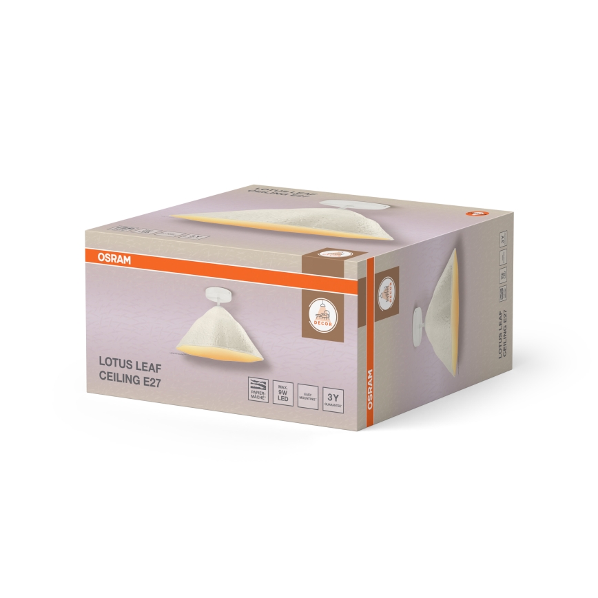 Osram - Lustre affleurant LOTUS LEAF 1xE27/9W/230V Ø 39,6 cm
