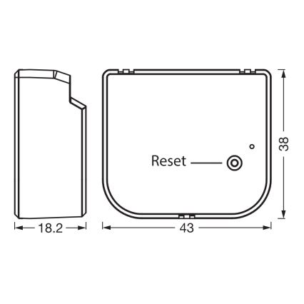 Osram - Module de commande pour stores vénitiens, volets roulants et rideaux SMART+ 230 V Wi‑Fi