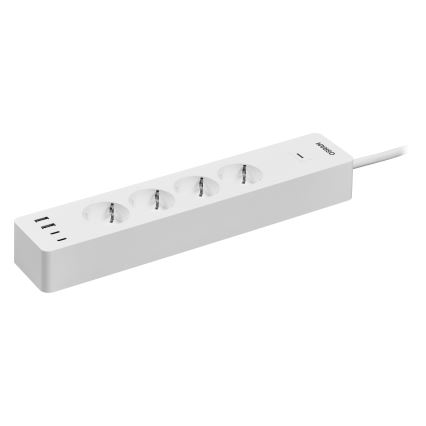 Osram - Multiprise intelligente SMART+ 4 prises (type F) avec 2 ports USB-A et 2 ports USB-C, Wi‑Fi