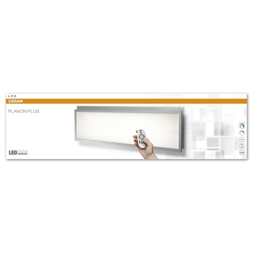 Osram - Panneau LED à intensité modulable PLANON PLUS LED/30W/230V + télécommande 120x30