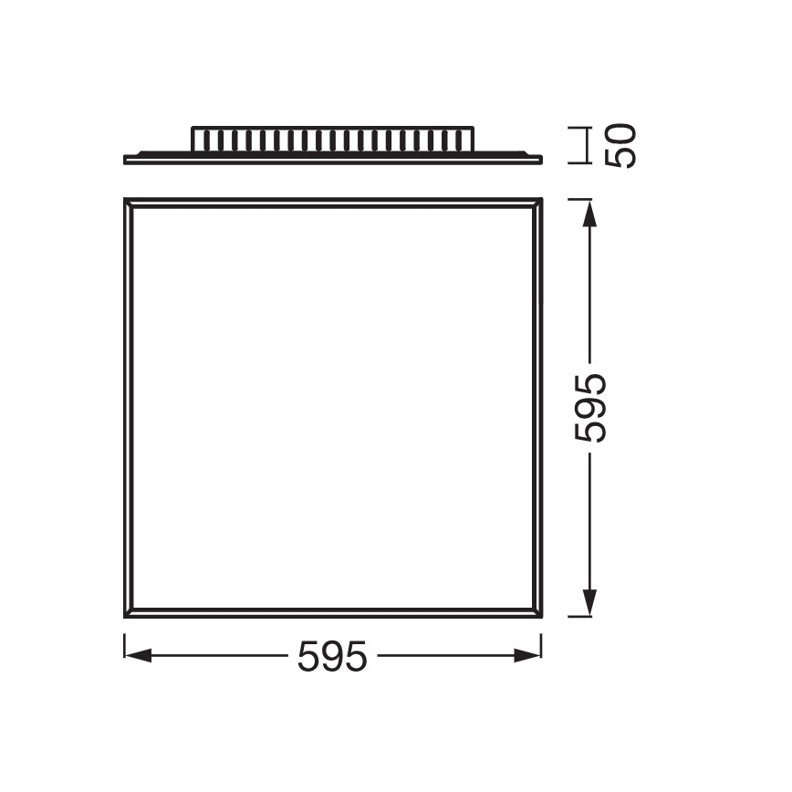 Osram - Panneau LED de surface PLANON LED/40W/230V 4000K 60x60 cm blanc
