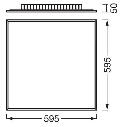 Osram - Panneau LED de surface PLANON LED/40W/230V 60x60 cm blanc