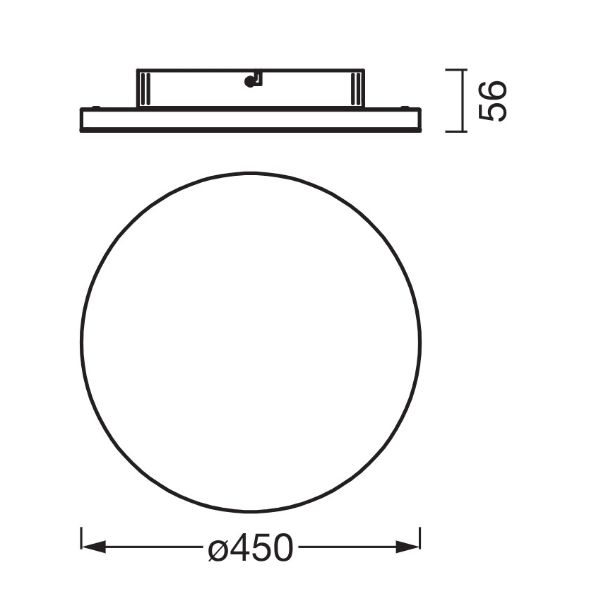 Osram - Panneau LED en saillie PLANON LED/28W/230V 3000K Ø 45 cm blanc