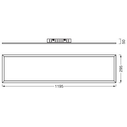 Osram - Panneau LED en saillie PLANON LED/40W/230V 4000K 30x120 cm blanc