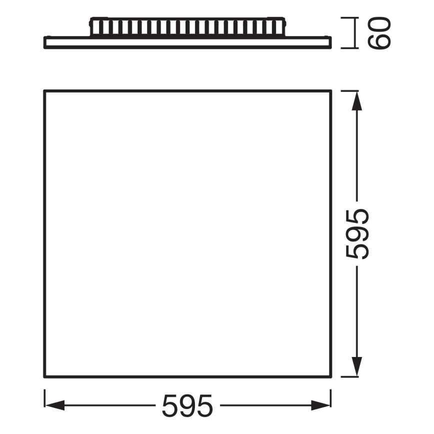 Osram - Panneau LED en surface PLANON LED/40W/230V 3000K 60x60 cm blanc