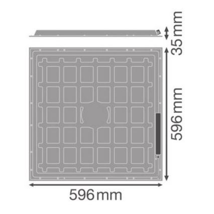 Osram - Panneau LED encastrable ESSENTIAL LED/36W/230V 4000K 60x60 cm