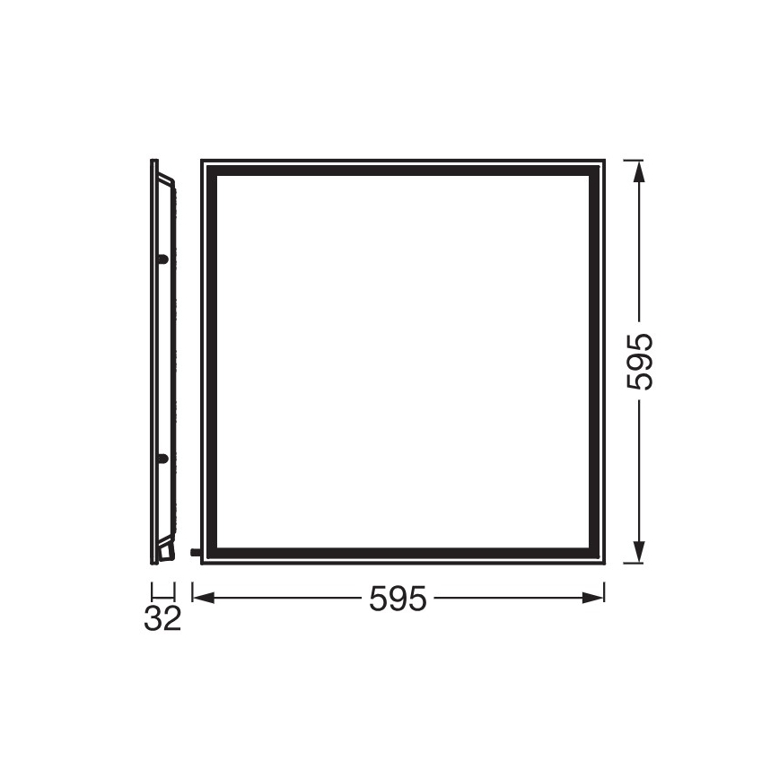 Osram - Panneau LED encastré ESSENTIAL LED/40W/230V 3000/4000/6500K 60x60 cm UGR19