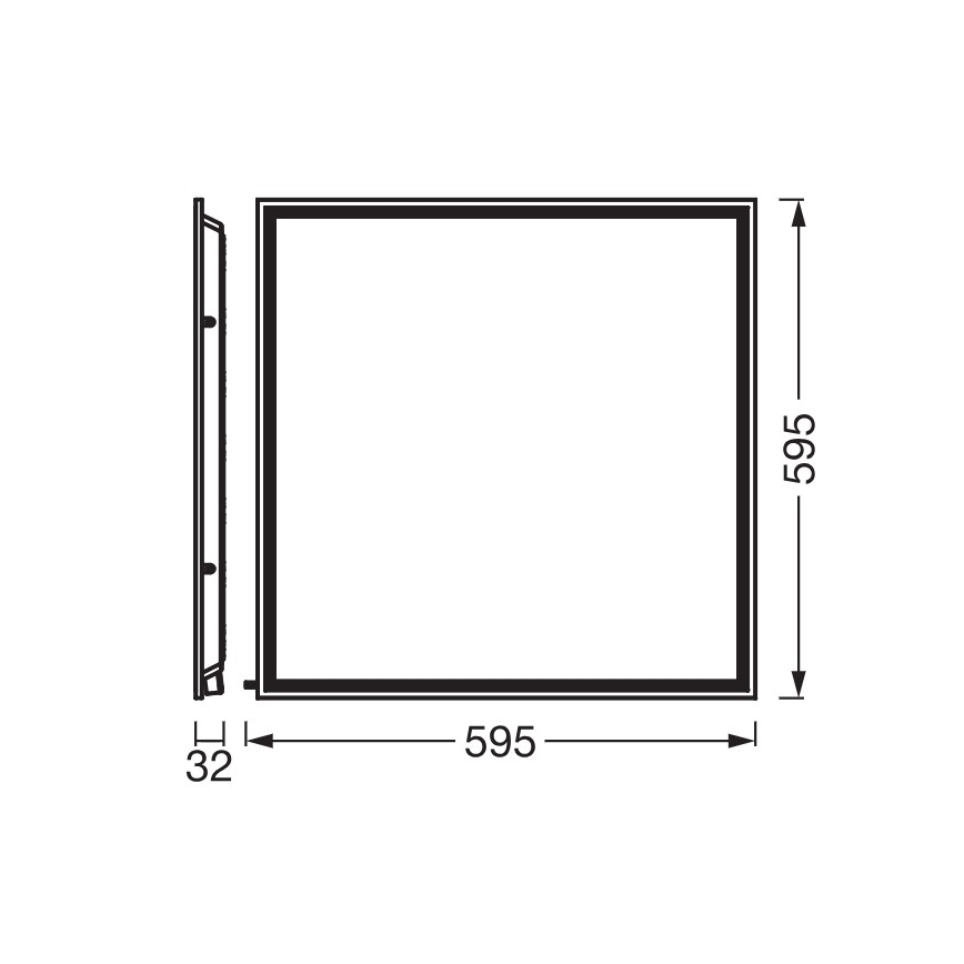 Osram - Panneau LED pour faux-plafond ESSENTIAL LED/50W/230V 3000/4000/6500K 60x60 cm