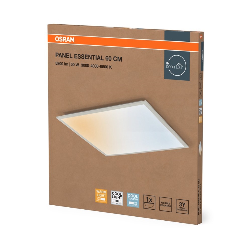Osram - Panneau LED encastrable pour faux plafond PANEL ESSENTIAL LED/50W/230V 3000/4000/6500K 60x60 cm blanc