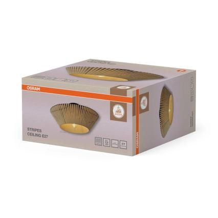Osram - Plafonnier DECOR STRIPES 1xE27/10W/230V Ø 40,5 cm beige